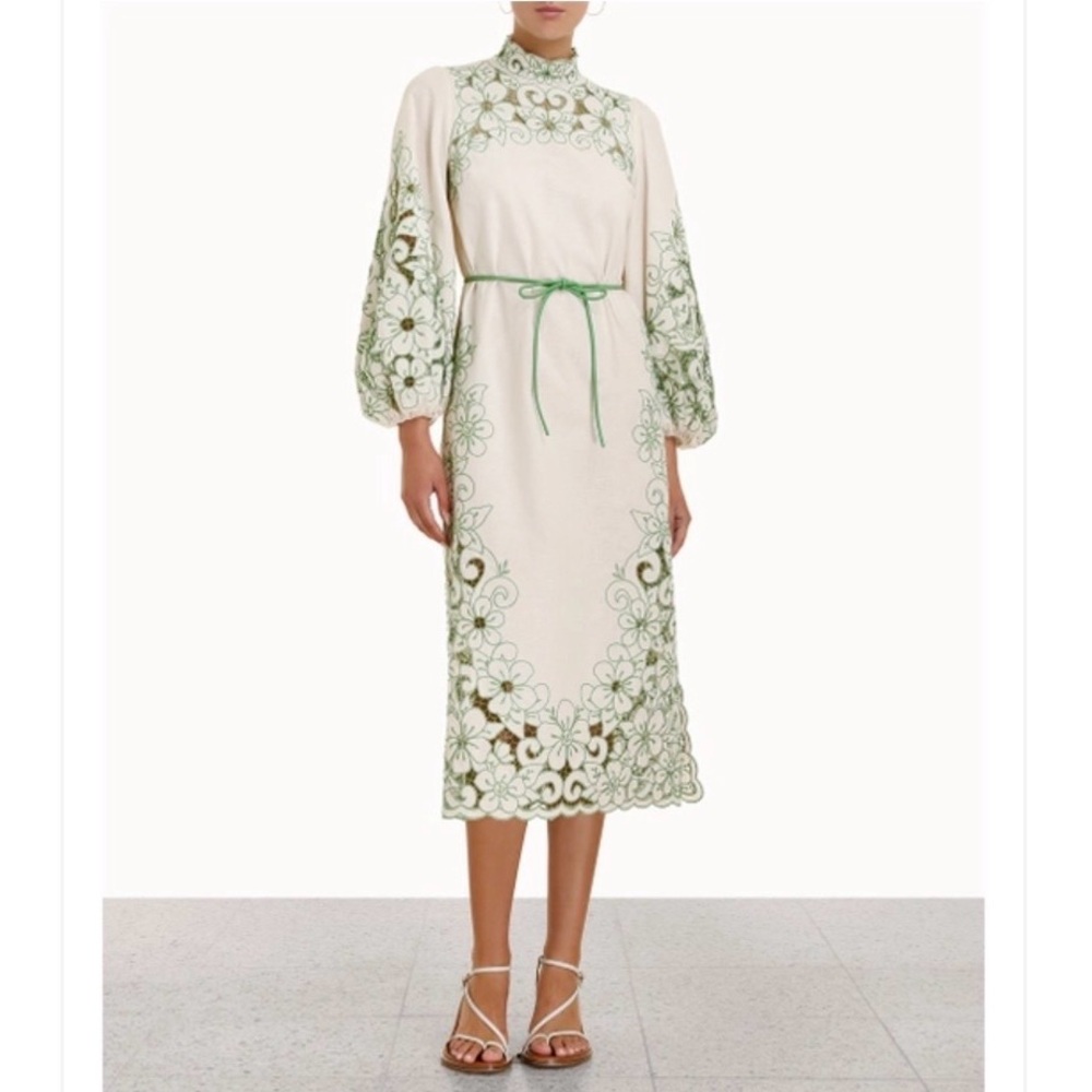ZIMMERMANN TEDDY FLORAL MIDI DRESS - Picture 2 of 8
